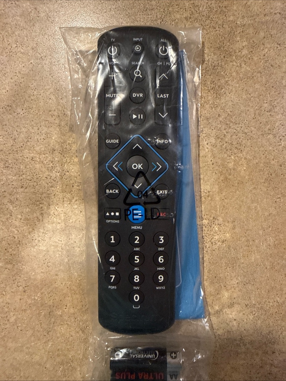 Spectrum SR-002-C Wireless DVR TV Remote Control, Black, User Guide Included